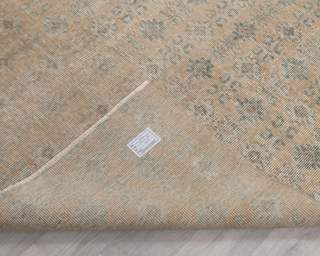 Multicolor Turkish Oushak Rug 5' 7" x 9' Hand-Knotted | No. VR79628