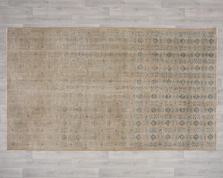 Multicolor Turkish Oushak Rug 5' 7" x 9' Hand-Knotted | No. VR79628