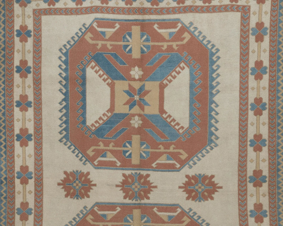 Multicolor Turkish Oushak Rug 7' 1" x 10' Hand-Knotted | No. VR79776