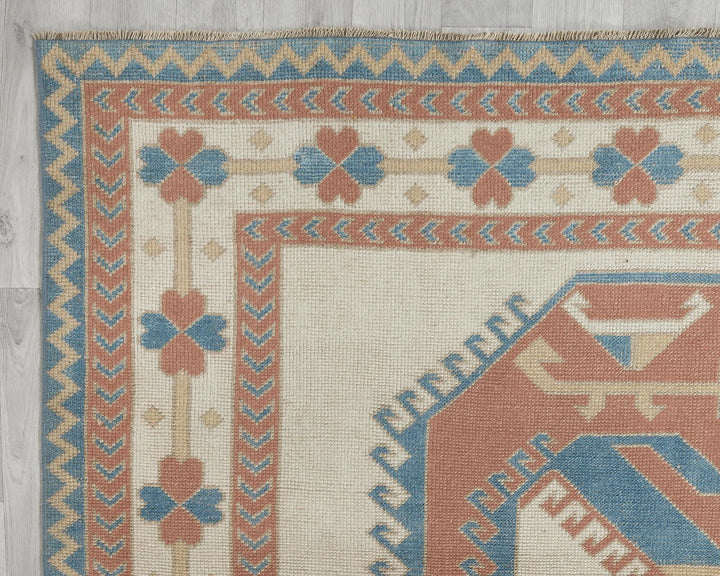 Multicolor Turkish Oushak Rug 7' 1" x 10' Hand-Knotted | No. VR79776