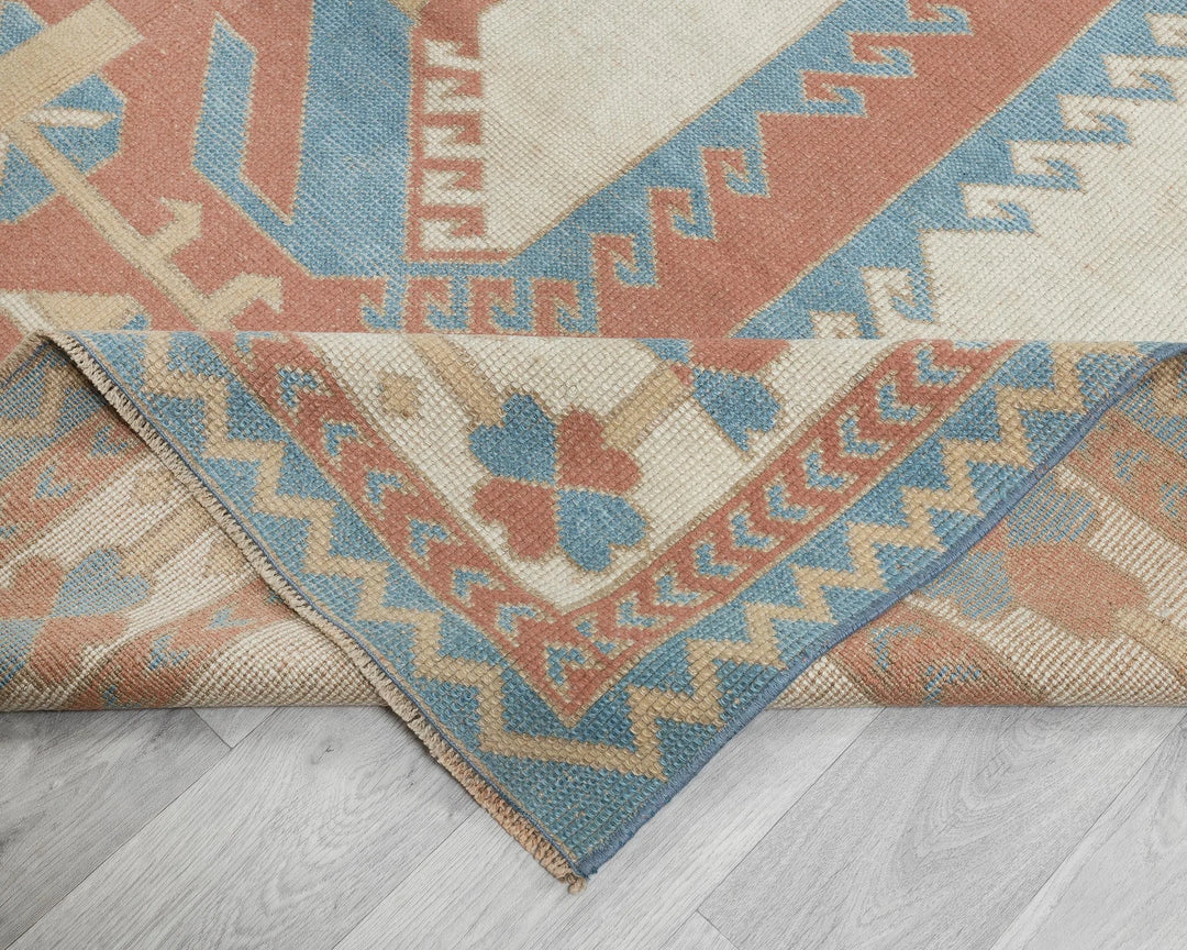 Multicolor Turkish Oushak Rug 7' 1" x 10' Hand-Knotted | No. VR79776