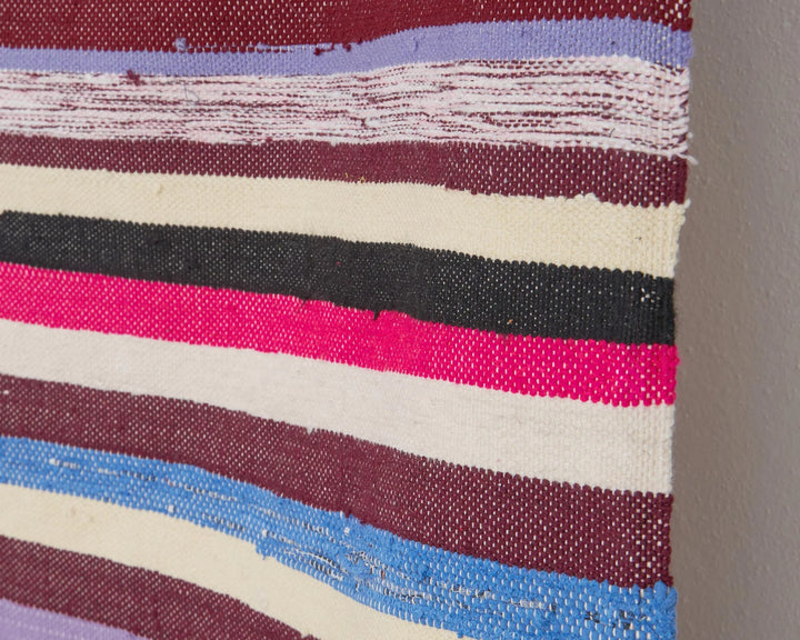 Blue Turkish Kilim Rug 7' 9" x 11' 6" Flat-Weave | No. VR79874