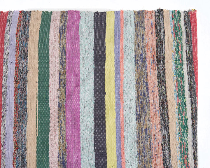Blue Turkish Kilim Rug 7' 9" x 11' 6" Flat-Weave | No. VR79874
