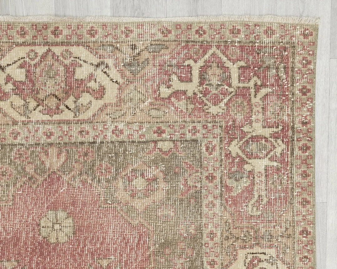 Multicolor Turkish Oushak Rug 7' 9" x 4' Hand-Knotted | No. VR79911