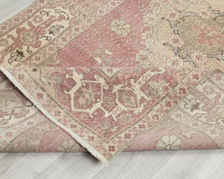 Multicolor Turkish Oushak Rug 7' 9" x 4' Hand-Knotted | No. VR79911