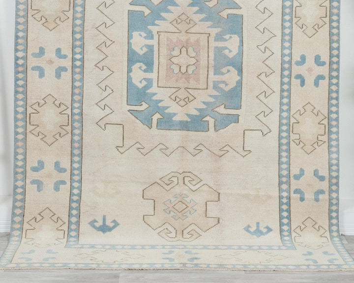 Multicolor Turkish Oushak Rug 5' 1" x 7' 10" Hand-Knotted | No. VR79983