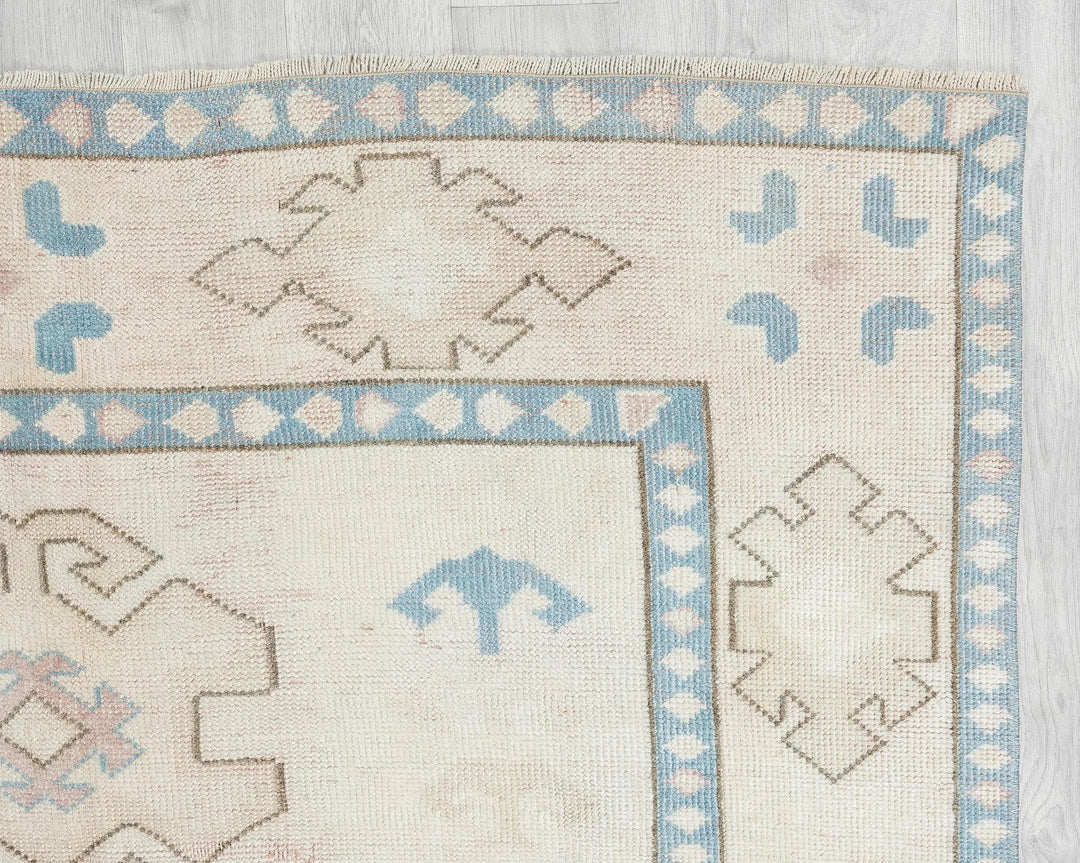 Multicolor Turkish Oushak Rug 5' 1" x 7' 10" Hand-Knotted | No. VR79983