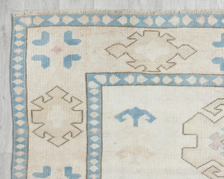 Multicolor Turkish Oushak Rug 5' 1" x 7' 10" Hand-Knotted | No. VR79983