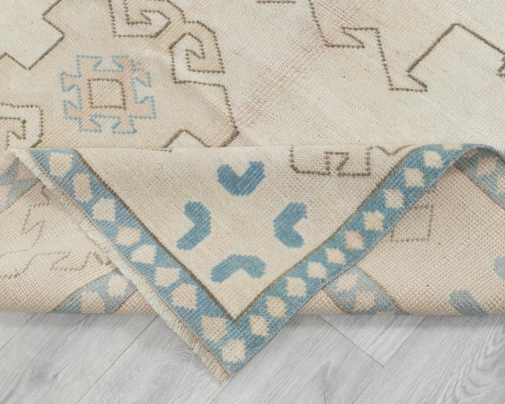 Multicolor Turkish Oushak Rug 5' 1" x 7' 10" Hand-Knotted | No. VR79983