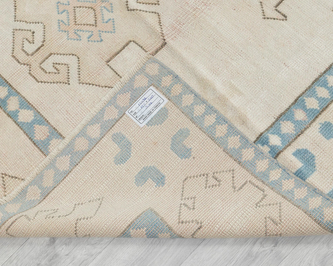Multicolor Turkish Oushak Rug 5' 1" x 7' 10" Hand-Knotted | No. VR79983