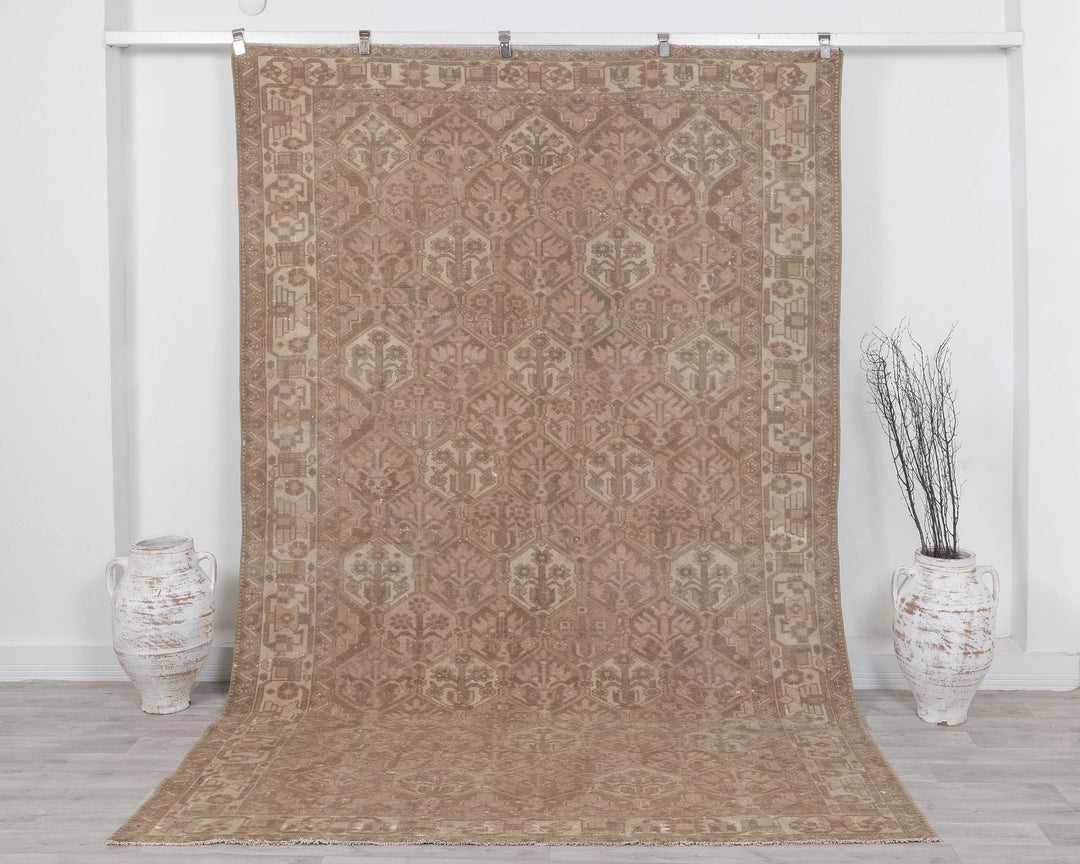 Multicolor Turkish Oushak Rug 6'9" x 9'10" Hand-Knotted | No. VR80015