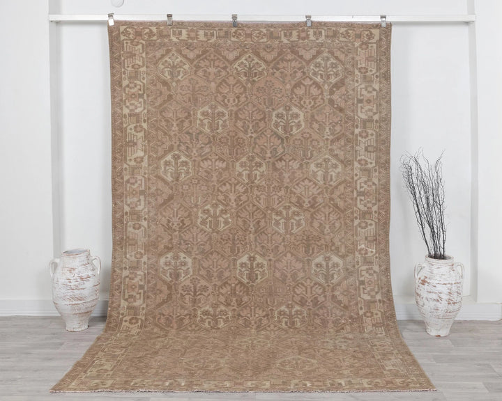 Multicolor Turkish Oushak Rug 6'9" x 9'10" Hand-Knotted | No. VR80015