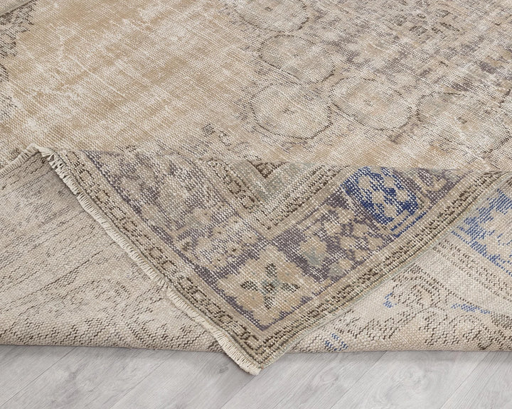 Multicolor Turkish Oushak Rug 6'8" x 10'2" Hand-Knotted | No. VR80105