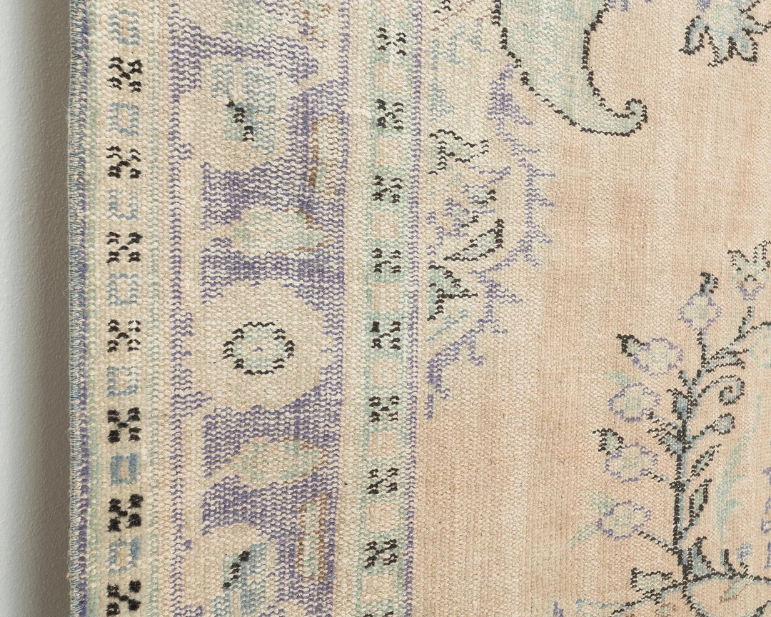 Multicolor Turkish Oushak Rug 9'7" x 6'4" Hand-Knotted | No. VR80154