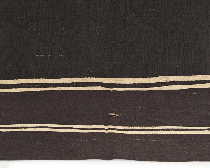 Brown Turkish Kilim Rug 5' 1" x 10' 4" Flat-Weave view