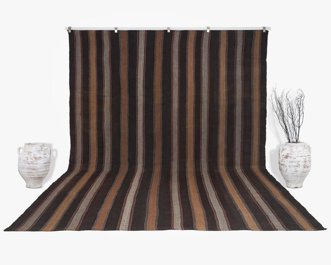 Multicolor Turkish Kilim Rug 8' 10" x 12' 8" Flat-Weave | No. VR80228