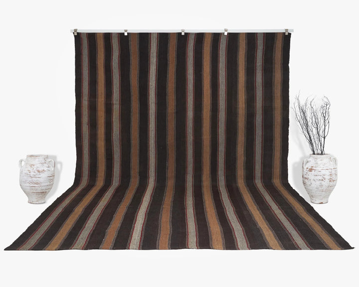 Multicolor Turkish Kilim Rug 8' 10" x 12' 8" Flat-Weave | No. VR80228
