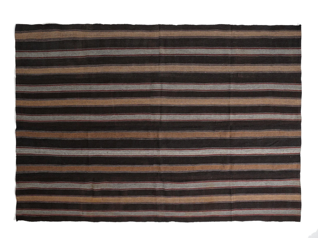 Multicolor Turkish Kilim Rug 8' 10" x 12' 8" Flat-Weave | No. VR80228
