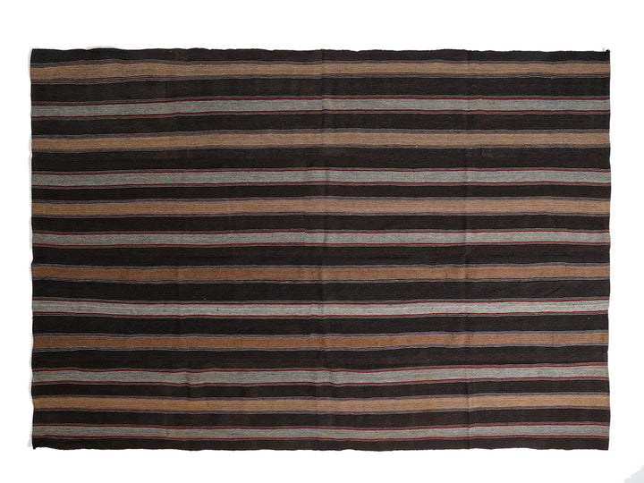 Multicolor Turkish Kilim Rug 8' 10" x 12' 8" Flat-Weave | No. VR80228
