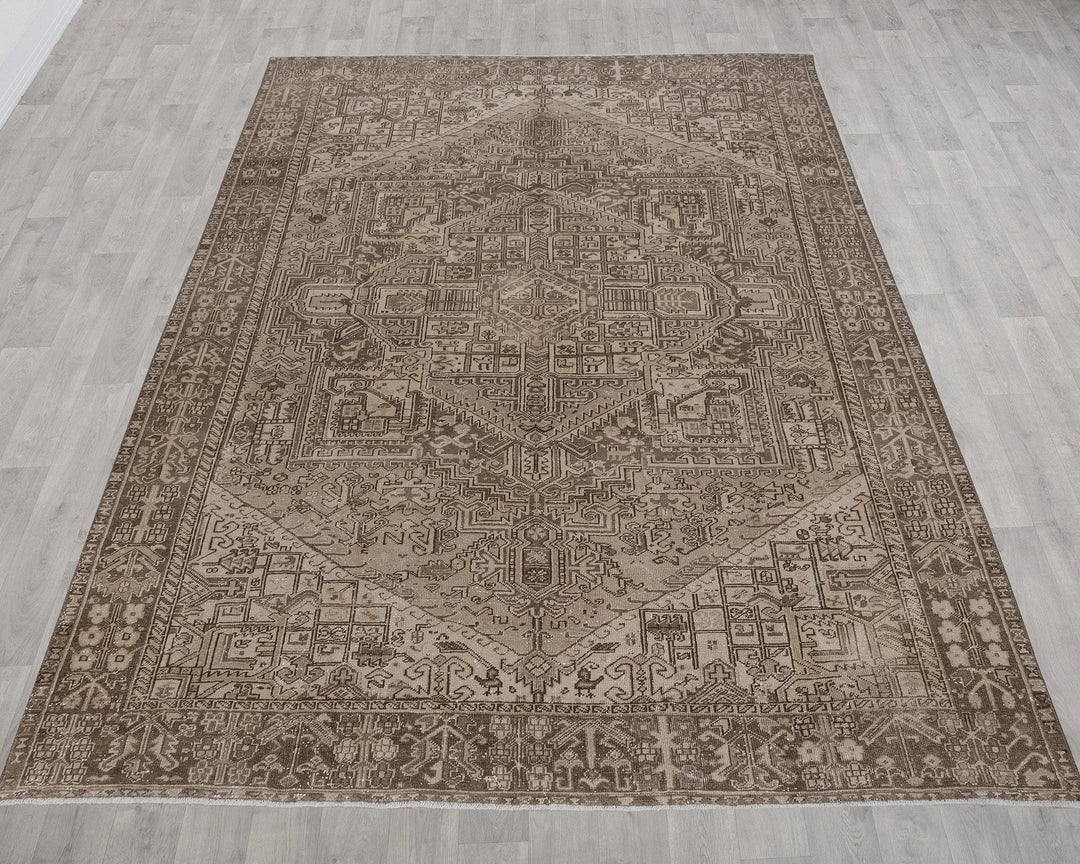 Multicolor Turkish Oushak Rug 8' 2" x 10' 8" Hand-Knotted | No. VR80276