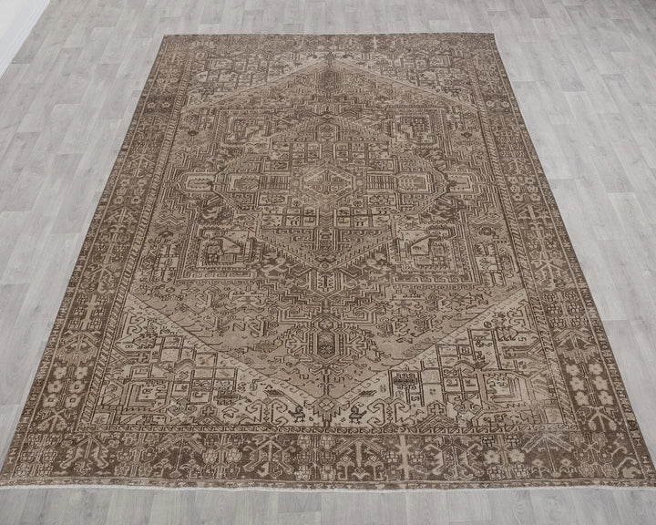 Multicolor Turkish Oushak Rug 8' 2" x 10' 8" Hand-Knotted | No. VR80276