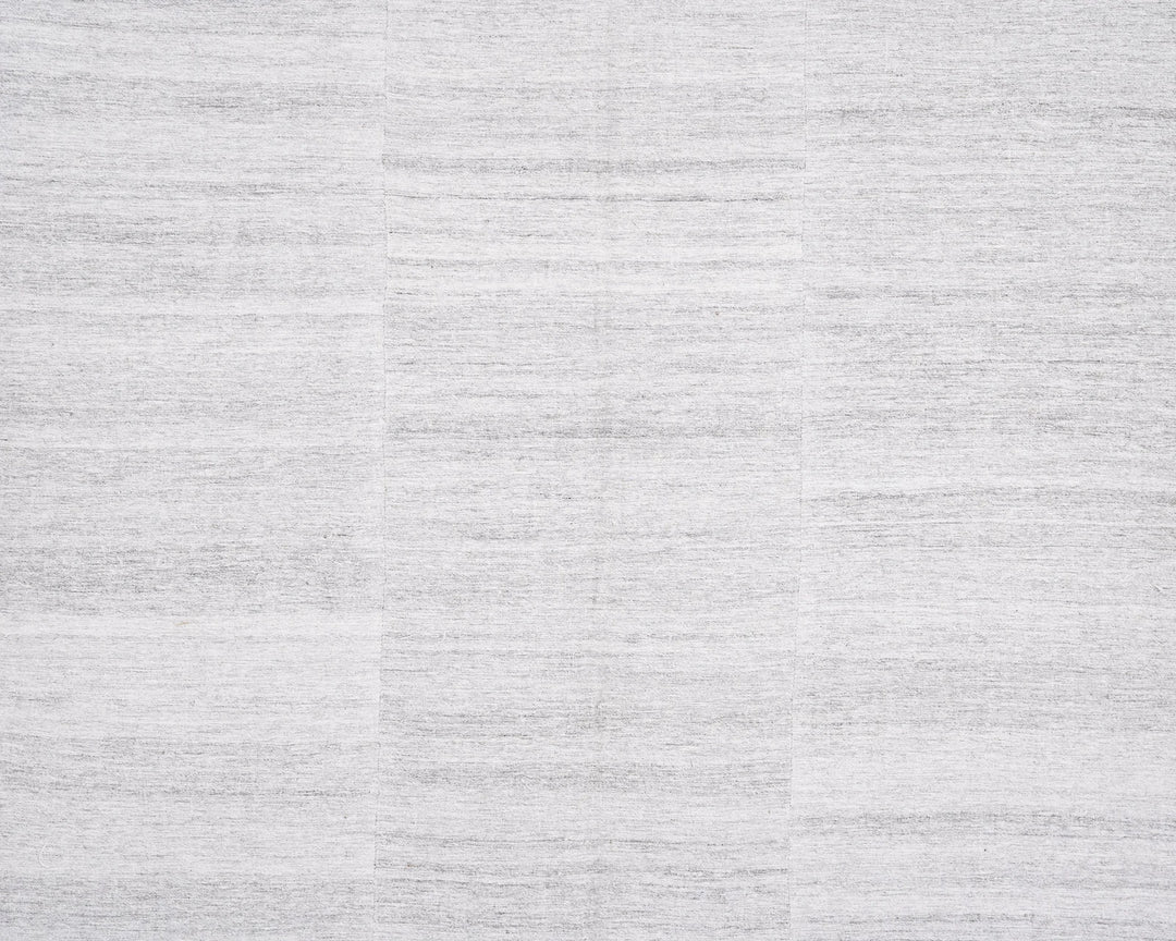 Gray Turkish Kilim Rug 8' 10" x 6' 1" Flat-Weave | No. VR80294