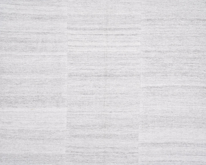 Gray Turkish Kilim Rug 8' 10" x 6' 1" Flat-Weave | No. VR80294