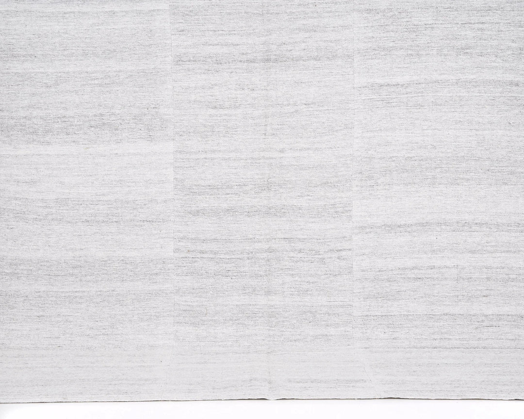 Gray Turkish Kilim Rug 8' 10" x 6' 1" Flat-Weave | No. VR80294
