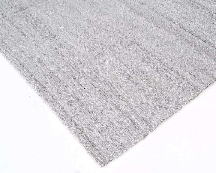 Gray Turkish Kilim Rug 8' 10" x 6' 1" Flat-Weave | No. VR80294