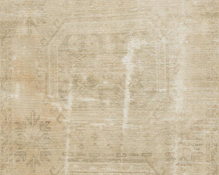Beige Turkish Oushak Rug 3' x 11' 4" Hand-Knotted | No. VR80376