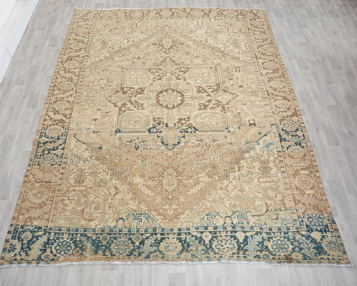 Multicolor Turkish Oushak Rug 8' 6" x 10' 6" Hand-Knotted view 9