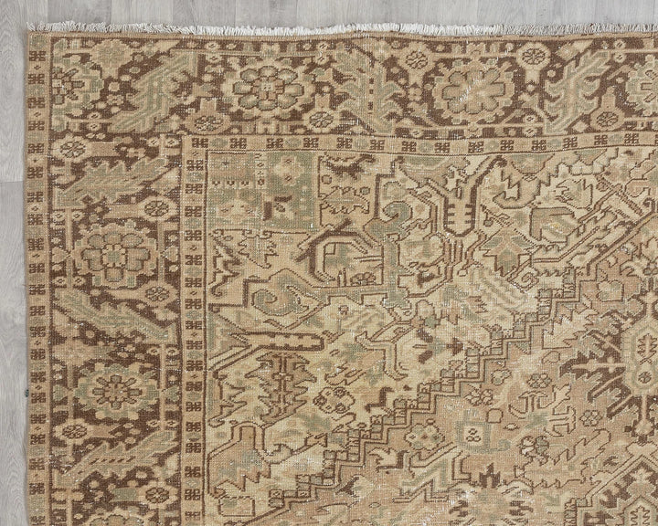 Multicolor Turkish Oushak Rug 8' 6" x 10' 6" Hand-Knotted border