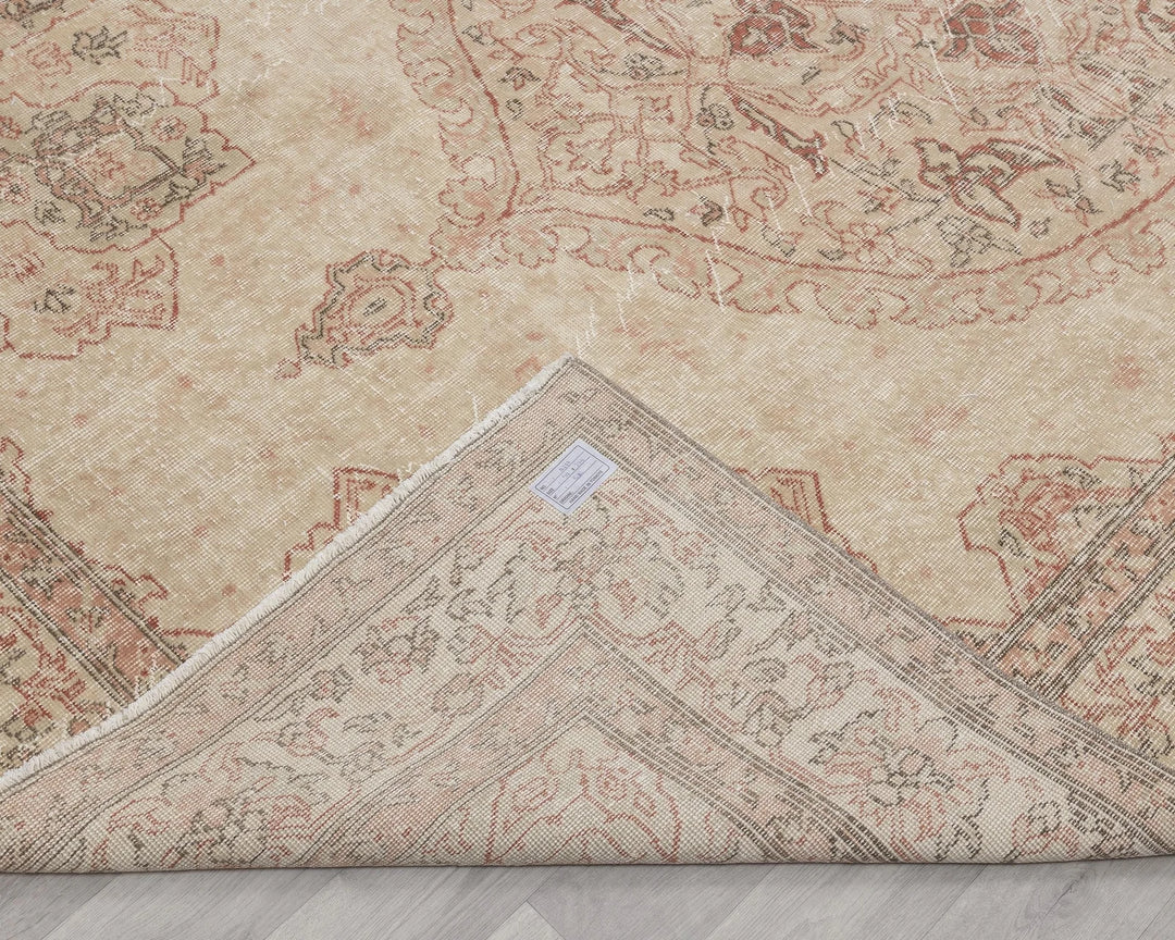 Multicolor Turkish Oushak Rug 6' 6" x 9' 8" Hand-Knotted | No. VR80615