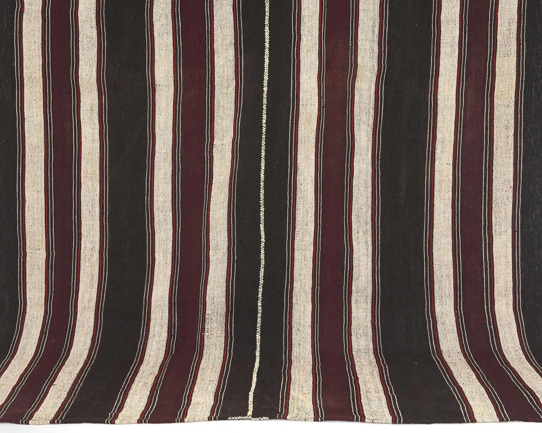 Brown Turkish Kilim Rug 5' 1" x 8' Flat-Weave | No. VR80665