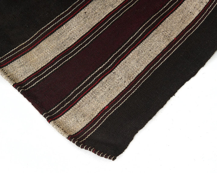Brown Turkish Kilim Rug 5' 1" x 8' Flat-Weave | No. VR80665