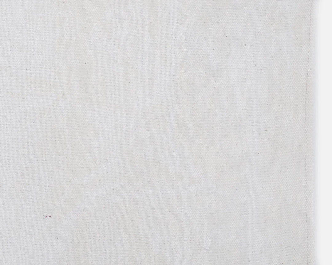 White Turkish Kilim Rug 4' 7" x 7' 4" Flat-Weave | No. VR80698