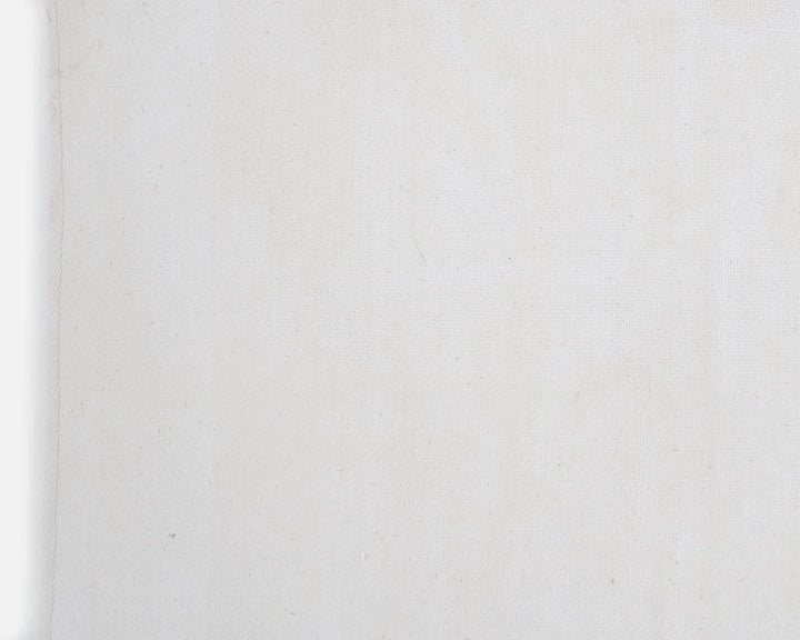 White Turkish Kilim Rug 4' 7" x 7' 4" Flat-Weave | No. VR80698