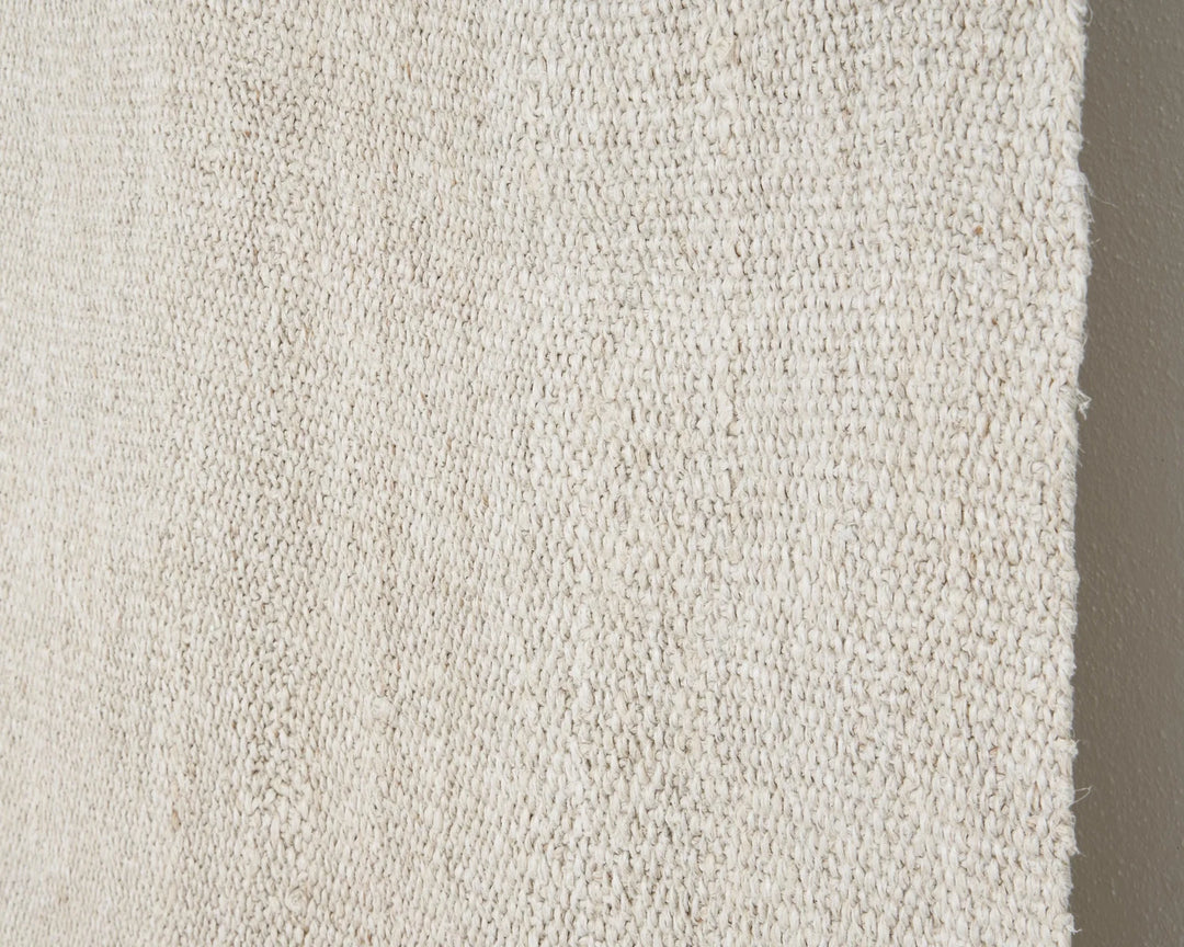 White Turkish Kilim Rug 5' x 9' 1" Flat-Weave | No. VR80910
