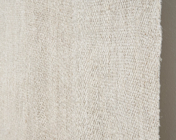 White Turkish Kilim Rug 5' x 9' 1" Flat-Weave | No. VR80910