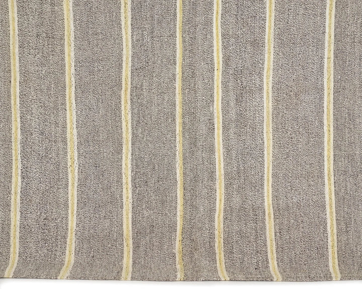 Gray Turkish Kilim Rug 6'7" x 7'1" Flat-Weave | No. VR80939