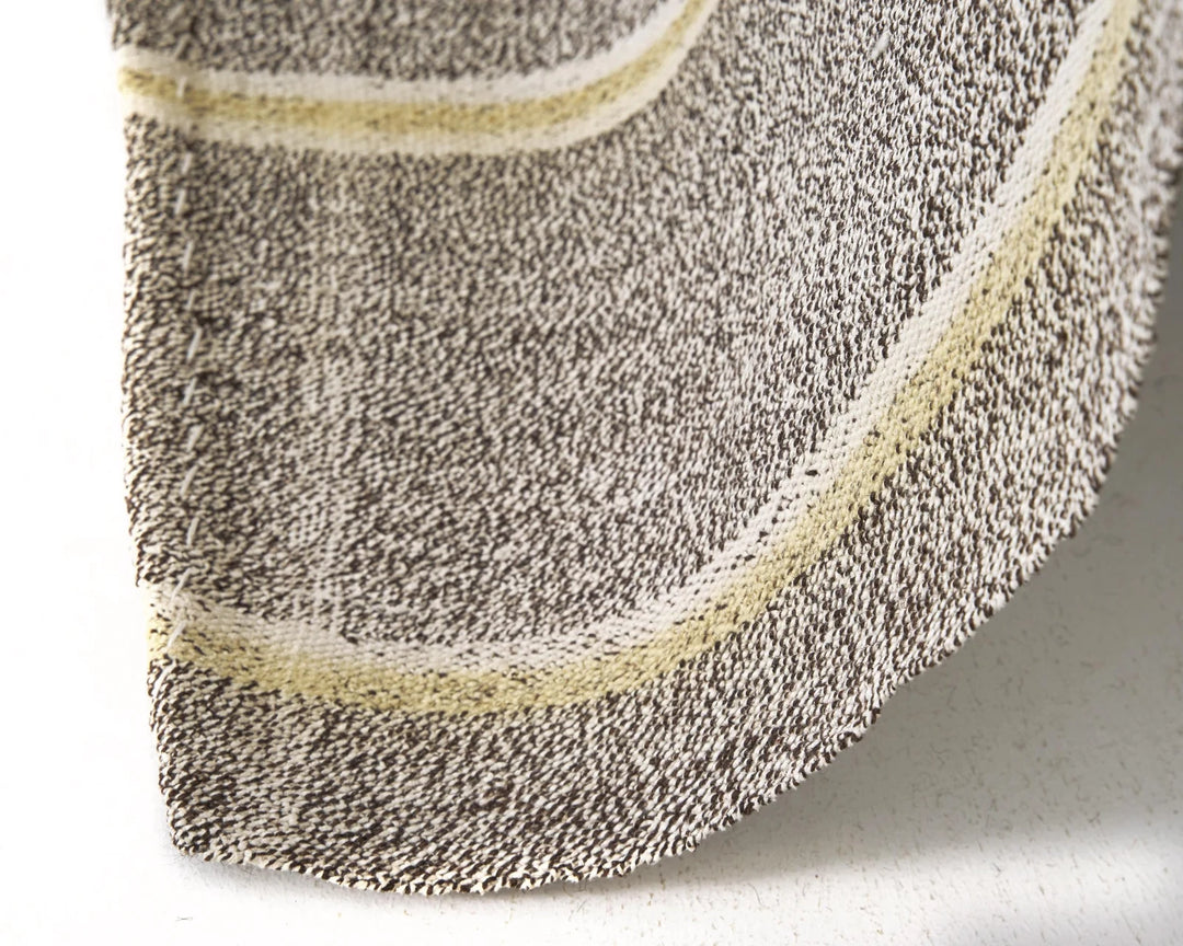 Gray Turkish Kilim Rug 6'7" x 7'1" Flat-Weave | No. VR80939