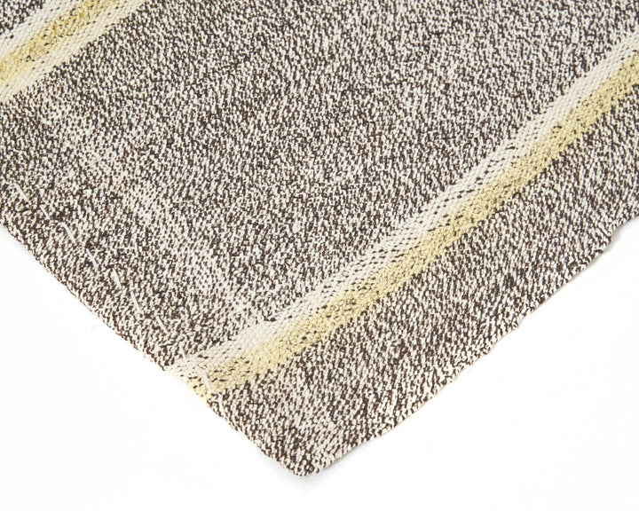 Gray Turkish Kilim Rug 6'7" x 7'1" Flat-Weave | No. VR80939
