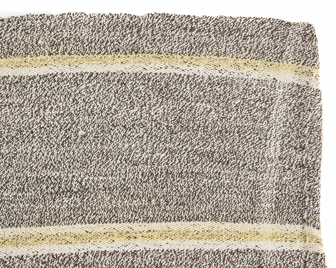 Gray Turkish Kilim Rug 6'7" x 7'1" Flat-Weave | No. VR80939