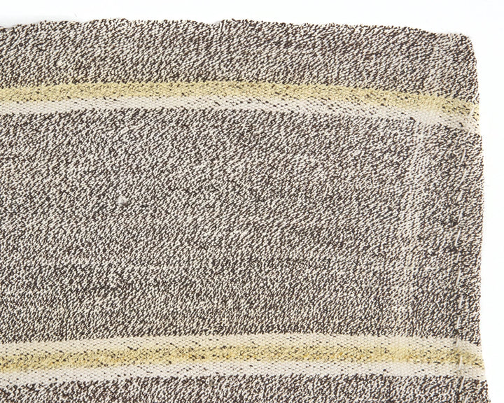 Gray Turkish Kilim Rug 6'7" x 7'1" Flat-Weave | No. VR80939