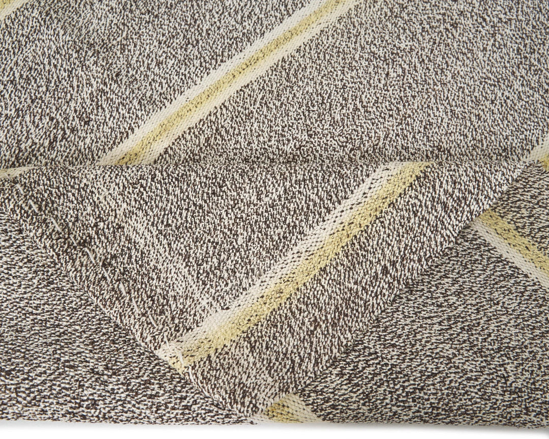 Gray Turkish Kilim Rug 6'7" x 7'1" Flat-Weave | No. VR80939