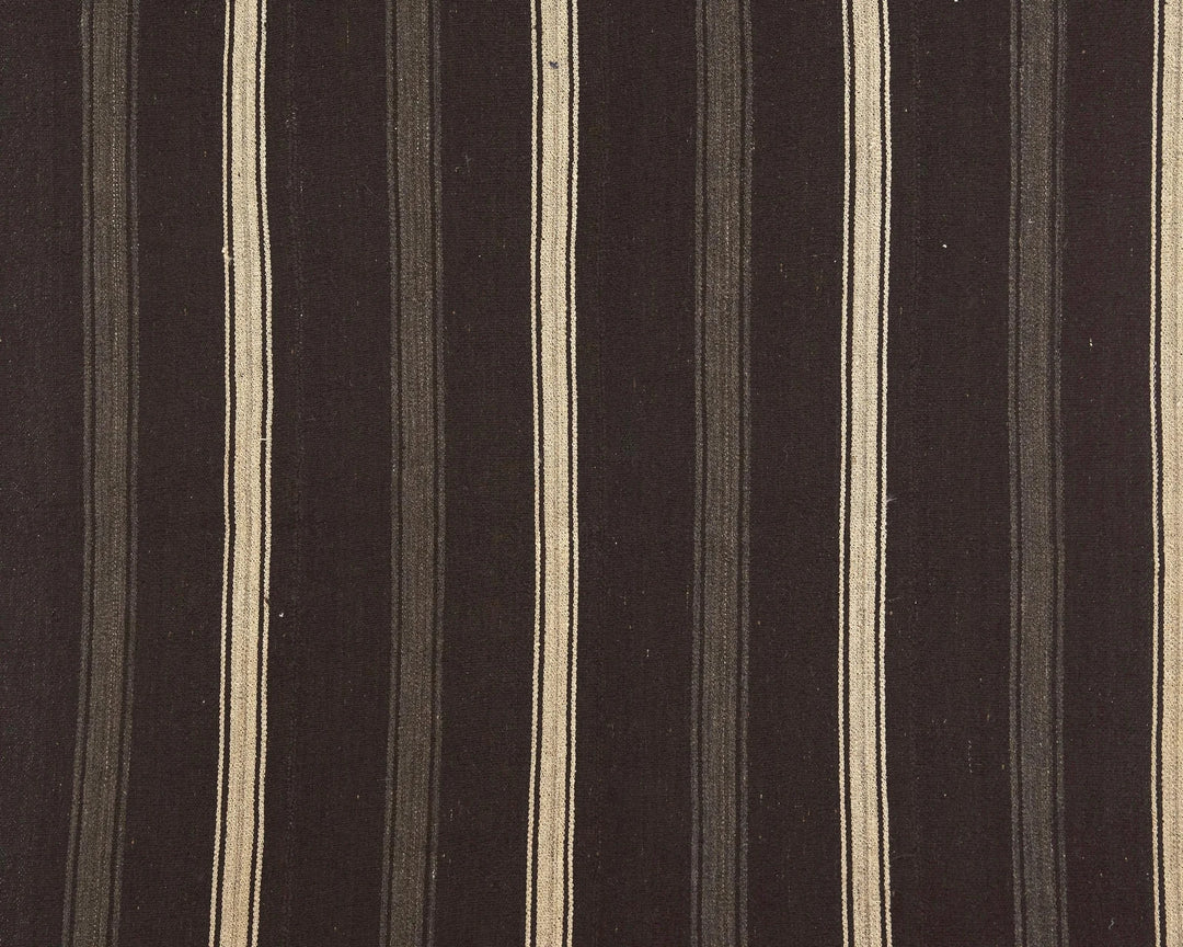 Brown Turkish Kilim Rug 8' 2" x 5' 2" Flat-Weave | No. VR81286