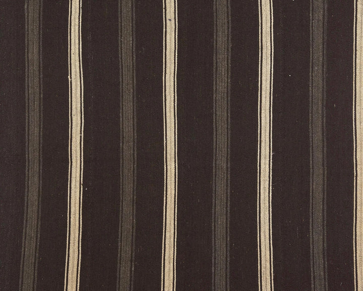 Brown Turkish Kilim Rug 8' 2" x 5' 2" Flat-Weave | No. VR81286