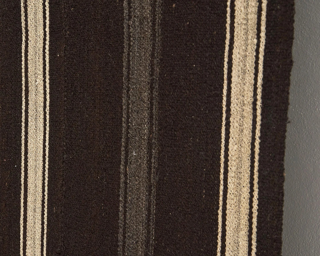 Brown Turkish Kilim Rug 8' 2" x 5' 2" Flat-Weave | No. VR81286