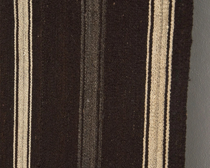 Brown Turkish Kilim Rug 8' 2" x 5' 2" Flat-Weave | No. VR81286