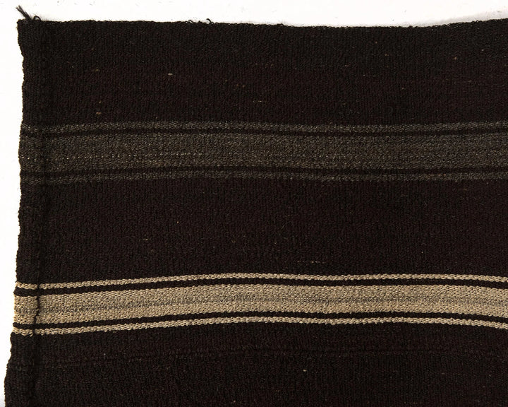 Brown Turkish Kilim Rug 8' 2" x 5' 2" Flat-Weave | No. VR81286